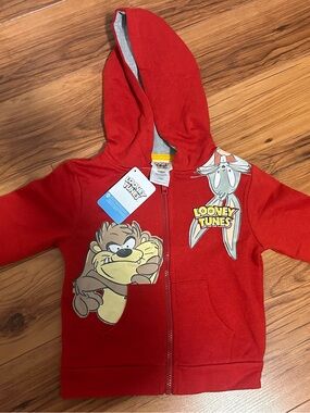 Looney Tunes Kids Hoodie - Taz & Bugs Bunny Zip-Up